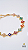 Pulseira Riviera Trevo Colorida Banho Ouro 18K Aço Ajustável - Imagem 1