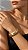 Bracelete Redondo Metal Escovado Banho Ouro 18K - Imagem 2