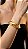 Bracelete Orgânico Metal Escovado Dourado - Imagem 1