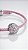 Pulseira Cordão Rosa Berloque Rivieras Coloridas Ajustável Prata - Imagem 1