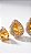 Brinco Trio Gotas Zircônias Amarela - Imagem 3