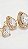 Brinco Trio Gotas Zircônias Cristal Cravejadas Dourado - Imagem 3
