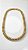 Colar Insp BV Cravejado Dourado Fecho Gravata - Imagem 1