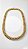 Colar Insp Bulgari Cravejado Dourado Fecho Gravata - Imagem 1