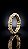 Anel Insp Tiffany Duo X Dourado Zircônias Cravejadas Ajustável - Imagem 2