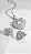 Conjunto Coração Cravejado Insp Swarovski Zircônias Prata - Imagem 2