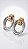 Brinco Elos Bicolor Duo Dourado e Prata - Imagem 2