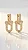 Brinco Elos Insp TF Cravejado Dourado - Imagem 1