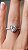 Anel Coração Cravejado Moissanite Prata 925 Ajustável - Imagem 4
