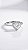 Anel Coração Cravejado Moissanite Prata 925 Ajustável - Imagem 3