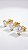 Brinco Trio Corações Zircônia Dourado - Imagem 1