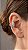 Brinco Ear Cuff Coração Zircônia Prata - Imagem 1
