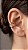 Brinco Ear Cuff Vazado Zircônia Dourado - Imagem 1