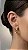Conjunto Colar e Argolas Insp Cartier Clash Dourado - Imagem 3