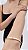 Bracelete Love Slim CT Zircônia Dourado Aço - Imagem 2