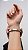 Bracelete Love Texturizado CT Prata Aço - Imagem 1