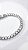 Pulseira Riviera Quadrado 4mm Zircônias Prata Fecho Gravata - Imagem 1