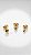 Brinco Trio Mini Esferas Ouro Aço - Imagem 1