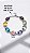Pulseira Chatons Cristal Coloridos Aço Prata - Imagem 3