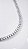 Colar Riviera Oval 5mm Zircônia Prata Aço - Imagem 1