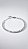 Pulseira Riviera Oval 5mm Zircônia Prata Aço - Imagem 3