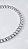 Pulseira Riviera Oval 5mm Zircônia Prata Aço - Imagem 1