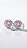 Brinco Ponto de Luz Cravejado Zircônia Rosa Prata - Imagem 3