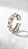 Brinco Ear Cuff Duo x Pedras Zircônias Prata - Imagem 2