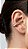 Brinco Ear Cuff Duo x Pedras Zircônias Prata - Imagem 1