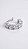 Brinco Ear Cuff Pedra Moissanite 0.2ct Ponto de Luz 4 Pontas Prata 925 - Imagem 2