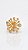 Anel Esferas Cravejadas Zircônias Banho Ouro 18K Ajustável - Imagem 3
