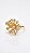 Anel Esferas Cravejadas Zircônias Banho Ouro 18K Ajustável - Imagem 2