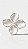 Broche Flor Pintado Resina Branca Miolo Pérola - Imagem 1