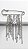 Broche Alfinete Correntaria Strass Prata - Imagem 2