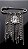 Broche Alfinete Correntaria Strass Prata - Imagem 1