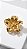 Broche Para Botões Flor Dourada - Imagem 2
