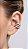 Brinco Ear Cuff Triplo Zircônias Cravejadas Prata - Imagem 1