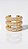 Brinco Ear Cuff Triplo Zircônias Cravejadas Dourado - Imagem 2