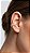 Brinco Ear Cuff Cravejado Zircônias Composê Pérola Dourado - Imagem 1