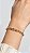 Pulseira Elos Mini Cravejado Zircônias Dourado - Imagem 3
