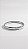 Bracelete Click Chaton Cristal Branco Aço Prata - Imagem 2