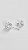 Brinco Duplo Virginia Máxi Ear Jacket 4 Garras Prata 925 Zircônia - Imagem 2