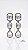 Brinco Chatons Cristal Soft Touch Negro - Imagem 3