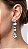 Brinco Chatons Cristal Soft Touch Negro - Imagem 1