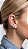 Brinco Trio Oval Zircônia 4 Garras Prata - Imagem 1
