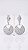 Brinco Esfera Pendente Zircônias Cravejadas Banho Ródio Branco - Imagem 3