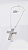 Colar Crucifixo Zircônias Cravejadas Banho Ródio Branco - Imagem 4
