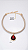Colar Cordão Encerado Bege Pingente Gota Cristal Vermelho Banho Ouro 18K - Imagem 3