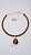 Colar Cordão Encerado Coffe Pingente Gota Cristal Marrom Banho Ouro 18K - Imagem 4