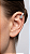 Brinco Piercing Fake Superior Cravejado Moissanite 1.0ct Prata 925 - Imagem 1